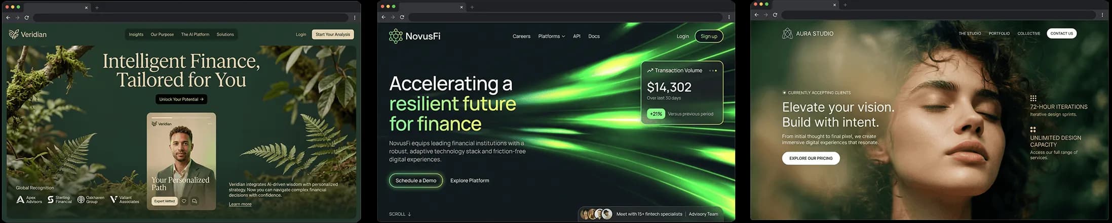 Bytevolve project collage — brand and product screens
