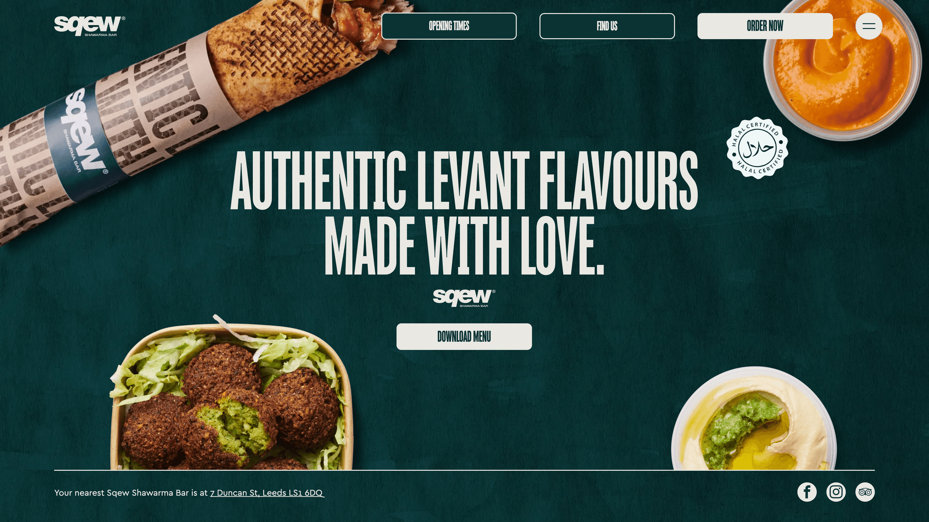 Sqew website redesign — after
